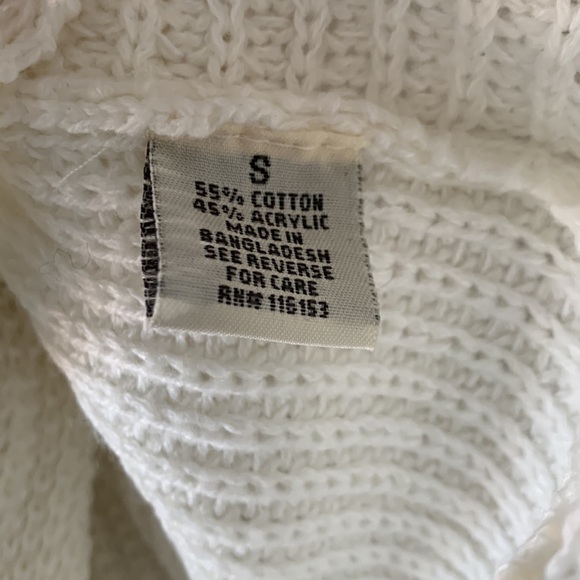 Poof Apparel Crop Twist Front Sweater, S, NWOT - Picture 4 of 5